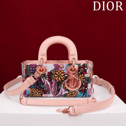 TÚI CHRISTIAN DIOR Lady-Joy embroidery flower colorful