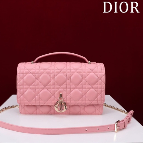 TÚI CHRISTIAN DIOR Mini Miss Dior Bag Pink Cannage Lambskin