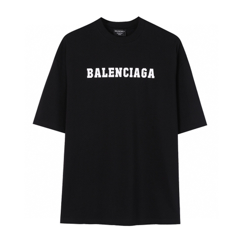 ÁO BALENCIAGA print cotton jersey T-shirt