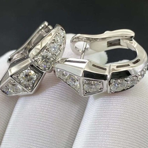 BÔNG TAI BVLGARI SERPENTI VIPER DIAMOND AND WHITE GOLD 18K