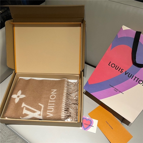 KHĂN Louis Vuitton LV Cashmere scarf