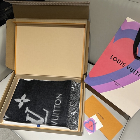 KHĂN Louis Vuitton LV Cashmere scarf