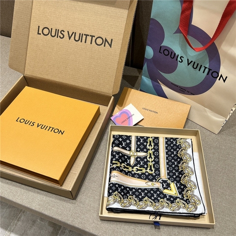 KHĂN Louis Vuitton Silk scarf