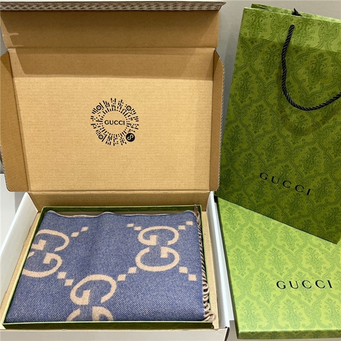 KHĂN Gucci GG Cashmere scarf