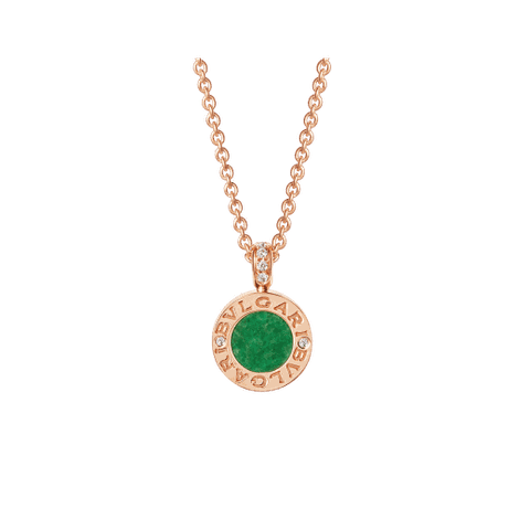 DÂY CHUYỀN BULGARI DIVAS’ DREAM GREEN JADE & DIAMOND 18K ROSE GOLD