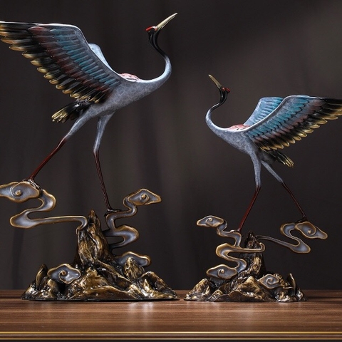 Đôi hạc đồng cưỡi vân du