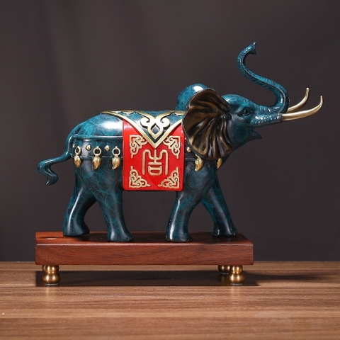 Voi đồng nguyên chất để bàn biểu tượng sức mạnh(giá liên hệ)