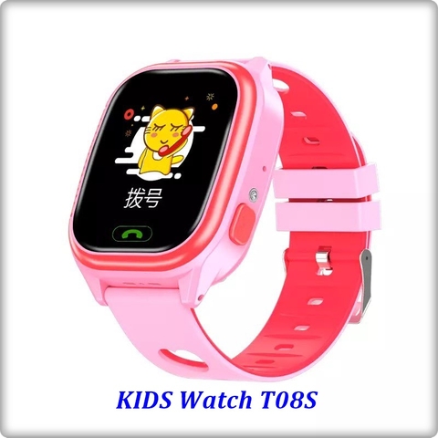 Đồng Hồ Kids Watch T08S Chống nước Có tiếng Việt Tặng Sim 4G