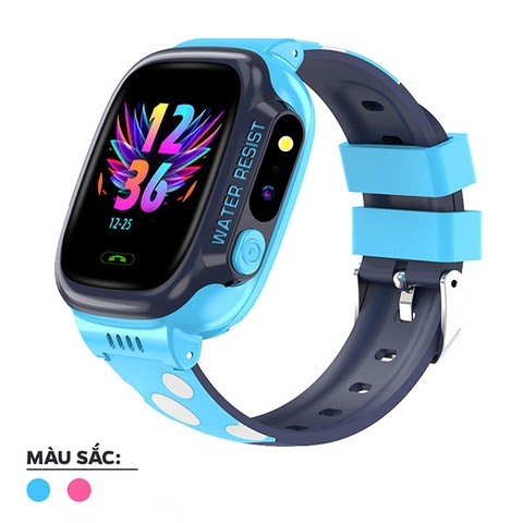 Đồng Hồ Định Vị Chống Nước Kids Watch T09 Màu Xanh có Tiếng việt Có WIFI, Đèn Pin,Camera  (Tặng Sim 4G)