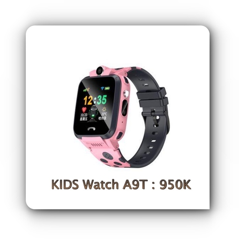 Đồng Hồ Định Vị Chống Nước Kids Watch A9T Có Tiếng Việt Có WIFI, Đèn Pin,Camera (Tặng Sim 4G)