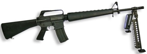 Mô hình súng M16 A1 tỉ lệ 11 bản điện bắn đạn thạch