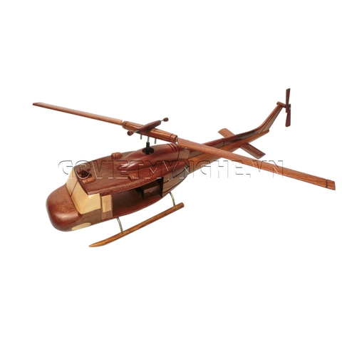 Mô Hình Máy Bay Trực Thăng Gỗ UH - 1