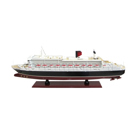 Mô Hình Du Thuyền Gỗ RMS Queen Mary II (Thân 80cm - Gỗ Sơn)