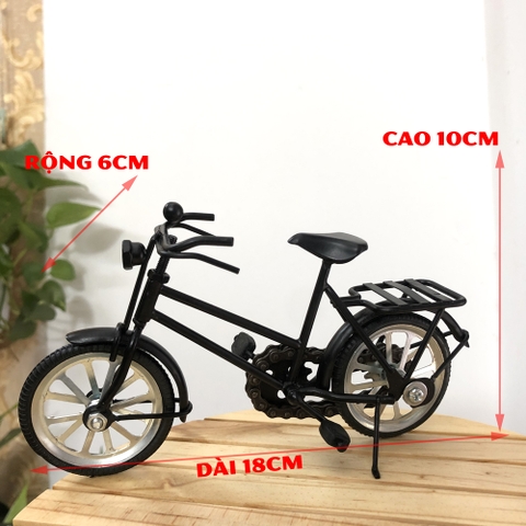 Mô hình xe đạp sắt trang trí nhà cửa  mô hình xe đạp Nhật quà tặng sinh  nhật  xe đạp mô hình  Màu Đen  Dài 18cm