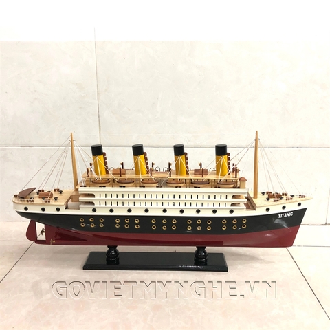 Mô Hình Du Thuyền Gỗ RMS Titanic (Thân 80cm - Gỗ Sơn)