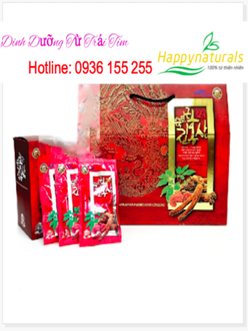 NƯỚC HỒNG SÂM LINH CHI 60 GÓI TWFOOD