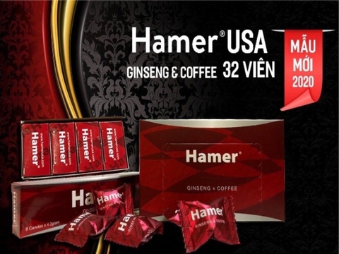 Kẹo Sâm Hamer Mỹ hộp 32 viên mẫu mới 2020