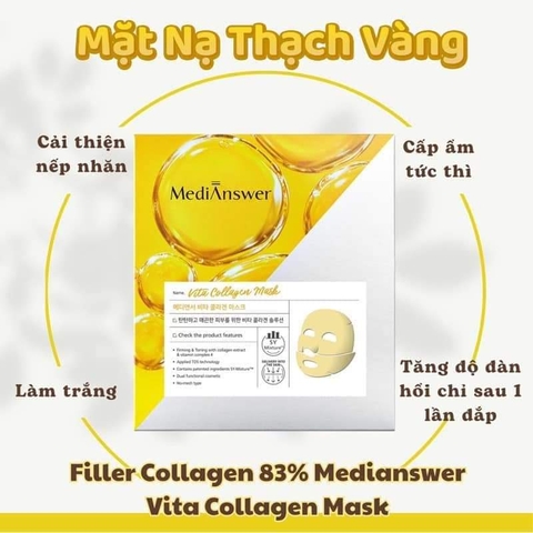 Mặt Nạ Thạch Vàng Medi Answer hộp 5 miếng
