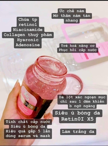Tinh Chất Ủ Bóng - Ampoule X5 Retinol All Night Skinpastel