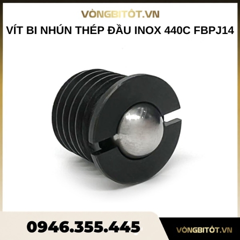Vít bi nhún thép đầu inox 440C FBPJ14