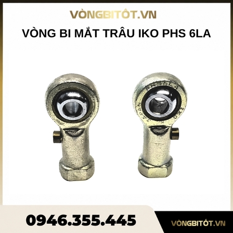 Vòng bi mắt trâu 6 mm ren trong, ren trái M6x1 IKO PHS 6LA