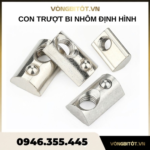 Con trượt bi nhôm định hình