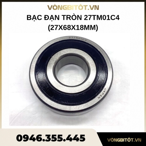 Bạc đạn tròn 27TM01C4 (27x68x18mm)