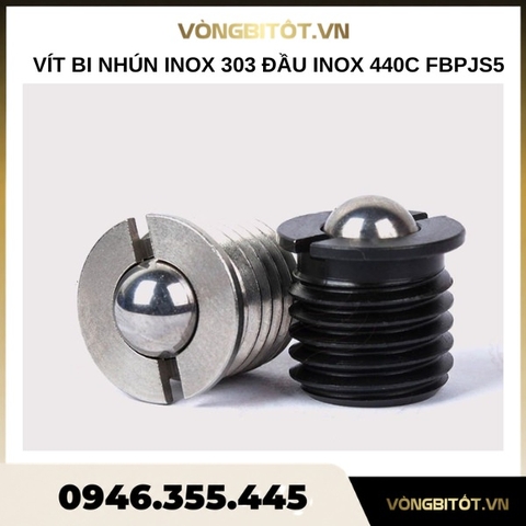 Vít bi nhún inox 303 đầu inox 440C FBPJS5