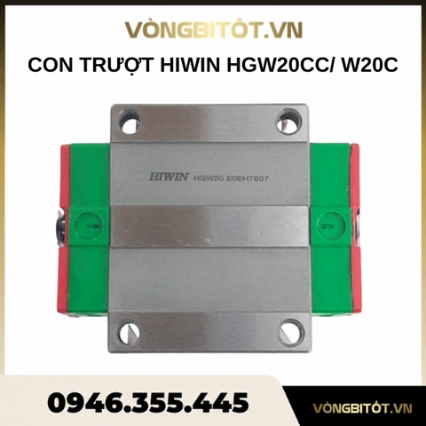 Con trượt vuông HIWIN HGW20CC/ W20C (77.5x63x30mm)