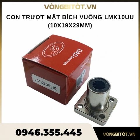 Con trượt mặt bích vuông LMK10UU (10x19x29mm)