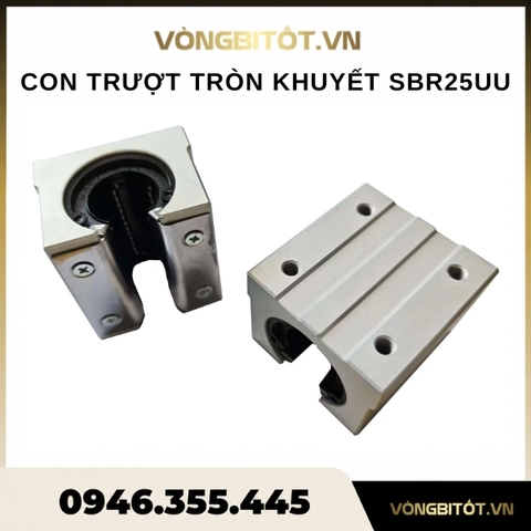 Con trượt tròn khuyết SBR25UU