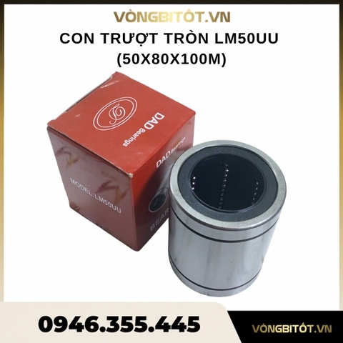 Con Trượt Tròn LM50UU | 50x80x100mm