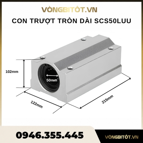 Con trượt tròn dài SCS50LUU (Hộp Kín Ф50)