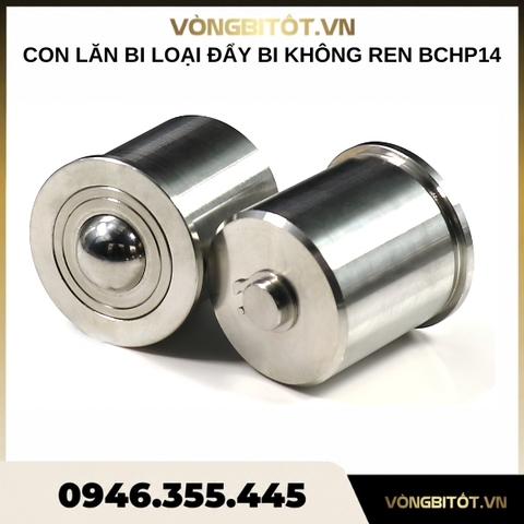 Con lăn bi loại đẩy bi không ren Inox 304 D14 BCHP14