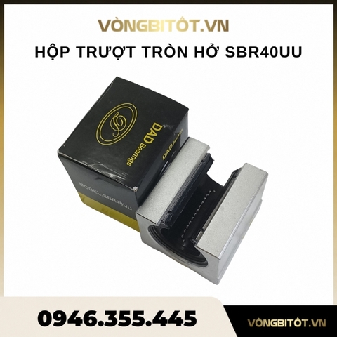 Hộp trượt tròn hở SBR40UU, SBR40LUU