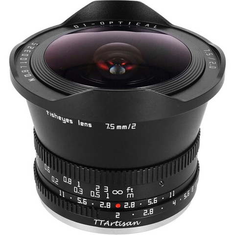 Ống kính mắt cá (Fisheyes) TTArtisan 7.5mm F2.0 Ngàm  FX/ E/ Z/ M43
