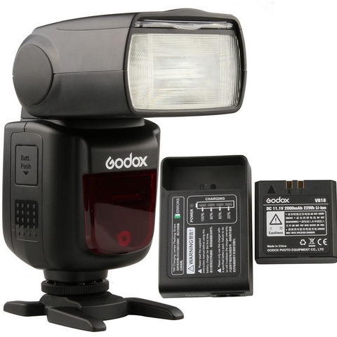 Đèn Flash GODOX V860II kèm sạc và pin Lithium cho Canon / Nikon / Sony