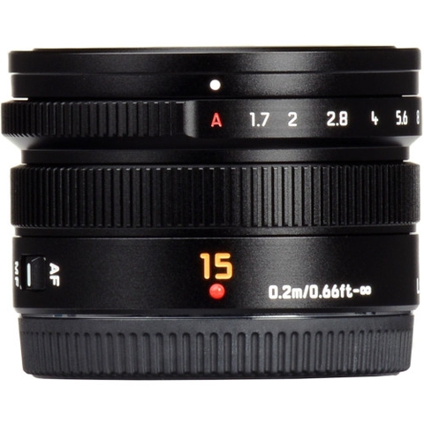 Ống kính Lumix Panasonic Leica DG Summilux 15mm f/1.7 ASPH | Black - Sliver