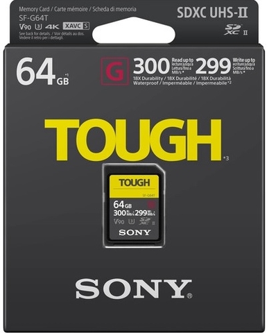 Thẻ nhớ Sony SF-G Tough UHS-II SDHC 64GB (Chính Hãng)