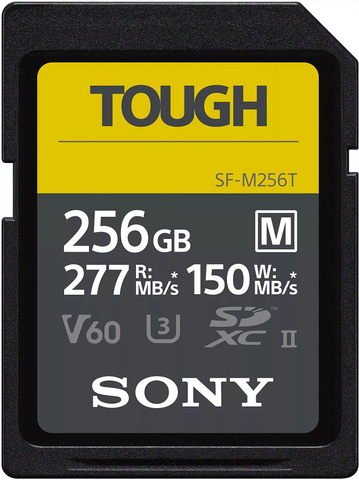 Thẻ nhớ Sony TOUGH 256Gb 277Mb/150Mb SF-M SDXC II (Chính Hãng)