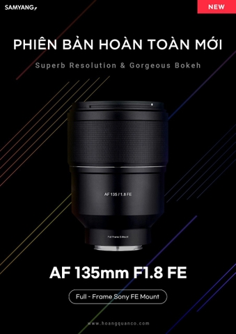 Ống kính Samyang AF 135mm f/1.8 FE | Chính hãng