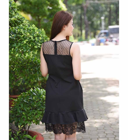 Chân váy nữ dáng ngắn chữ A cạp cao co giãn màu đen phối ren thời trang  đường phố HOT ○8/26☍✚♂ | Lazada.vn