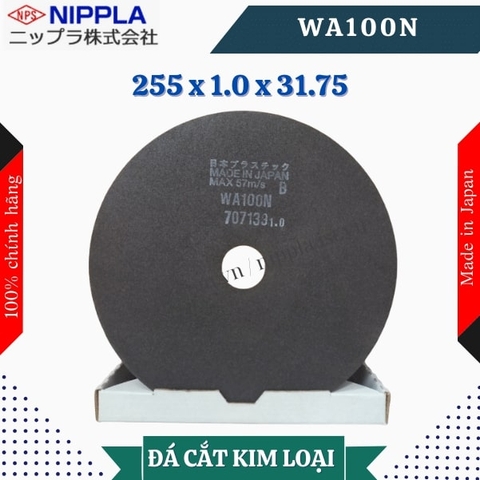 Đĩa cắt Nippla WA100N size 255 x 1.0 x 31.75 (mm)