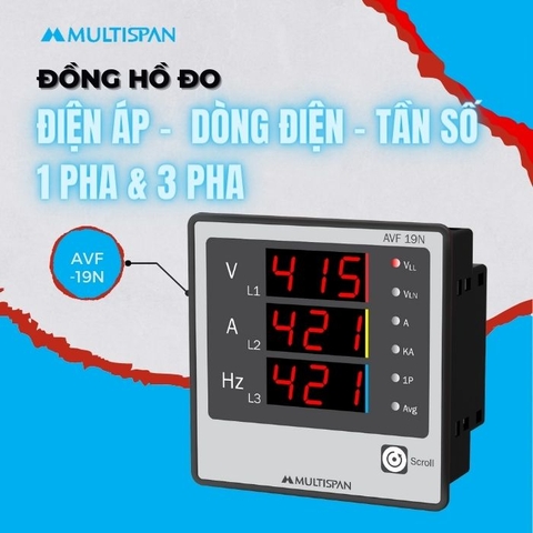 Đồng hồ đo điện đa năng AVF-19N Multispan