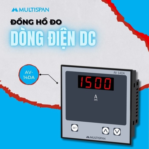 Đồng hồ đo dòng điện DC AV-14DA Multispan