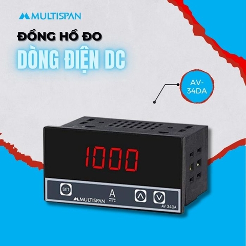 Đồng hồ đo dòng điện DC AV-24DA Multispan