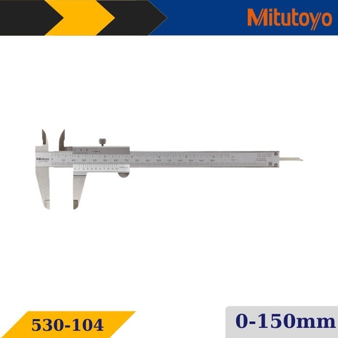 Thước cặp cơ khí Mitutoyo 530-104 (0-150mm/6''x0.05)