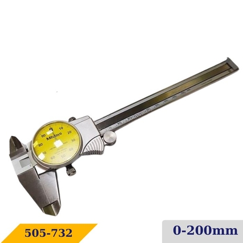 Thước cặp đồng hồ Mitutoyo 505-732 (0 - 200mm)