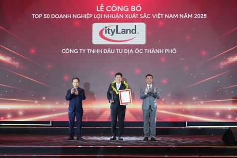CHÚC MỪNG CITYLAND - TOP 50 DN LỢI NHUẬN XUẤT SẮC VN 2025