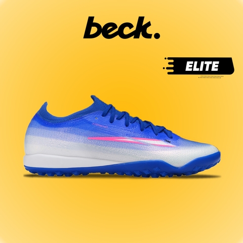 Giày Bóng Đá Mercurial Vapor 17 Elite Xanh Biển Trắng Hồng Cổ Lửng HQ TF